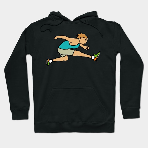 Hurdling Hoodie by Mark Ewbie